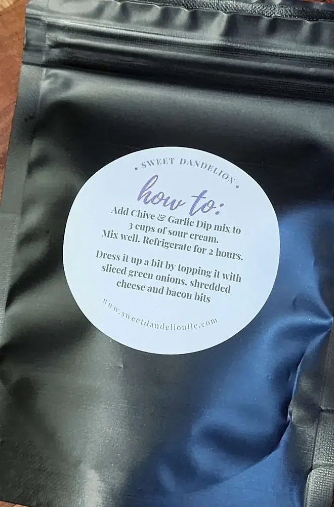 Sweet Dandelion, llc - Wholesale Dip - Chive & Garlic Dip7