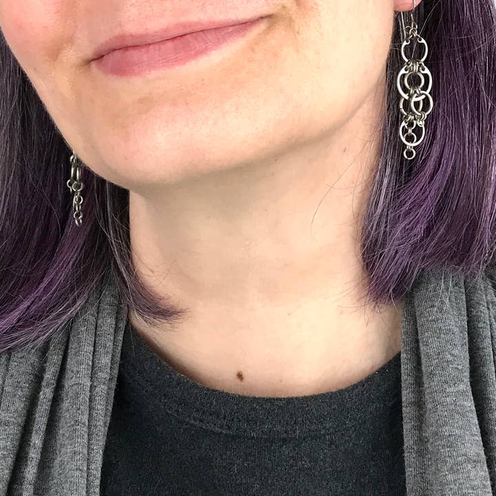 Stream Of Bubbles Oorbellen voor wholesale door Wraptillion