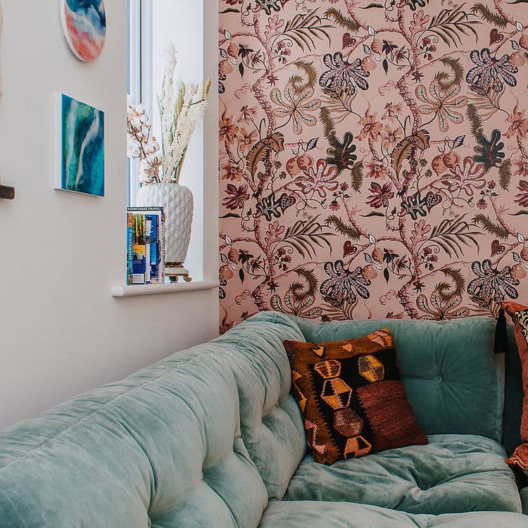 Wear the Walls – wholesale Wallpaper – Ophelia Wallpaper in Blush-Pink1