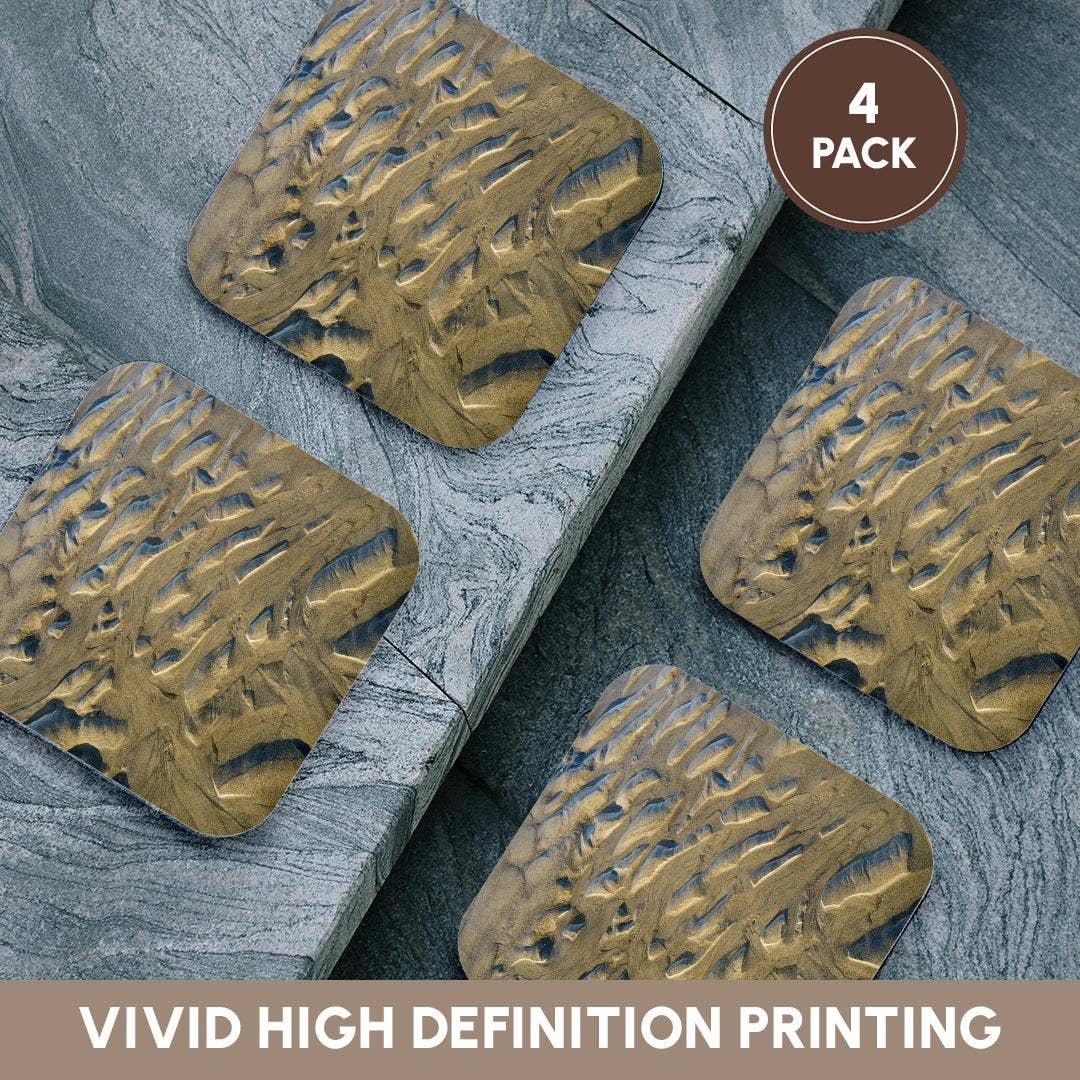 3dRose - Wholesale Coasters - 3dRose, USA, Oregon, Manzanita. Beach sand patterns. , Coaster12