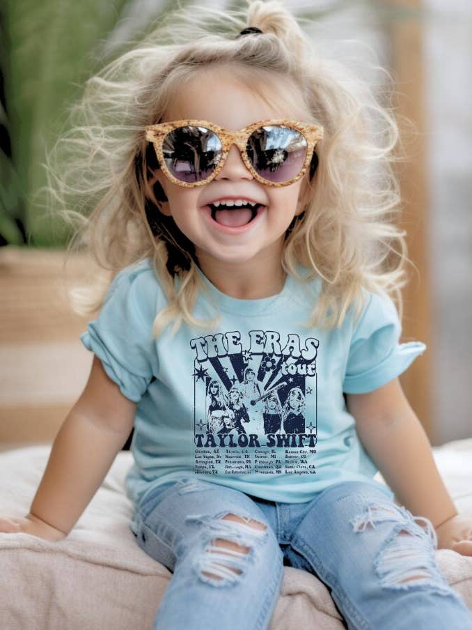 Little Trendy - Wholesale Screen Printed T-Shirt - Kids - TS Taylor swift Inspired print T-shirt girls swiftie top