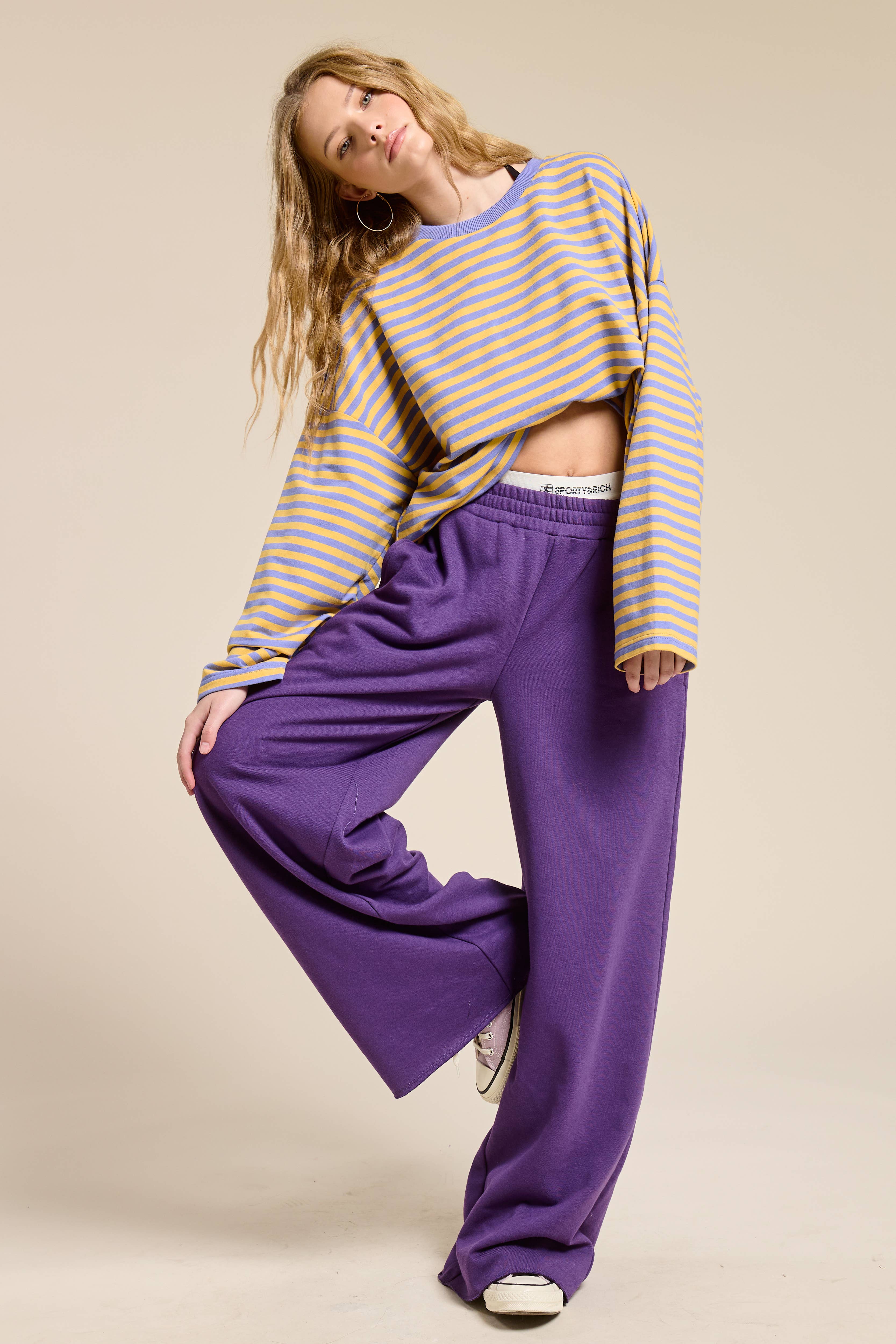 Mimosa - Wholesale Lounge Sweatpants/Joggers - Women's - Wide Leg Cotton Jogger Sweatpants2