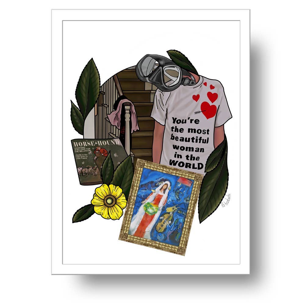 Multicolored Notting Hill Beautiful Woman Print By La Barbuda for wholesale on Faire0