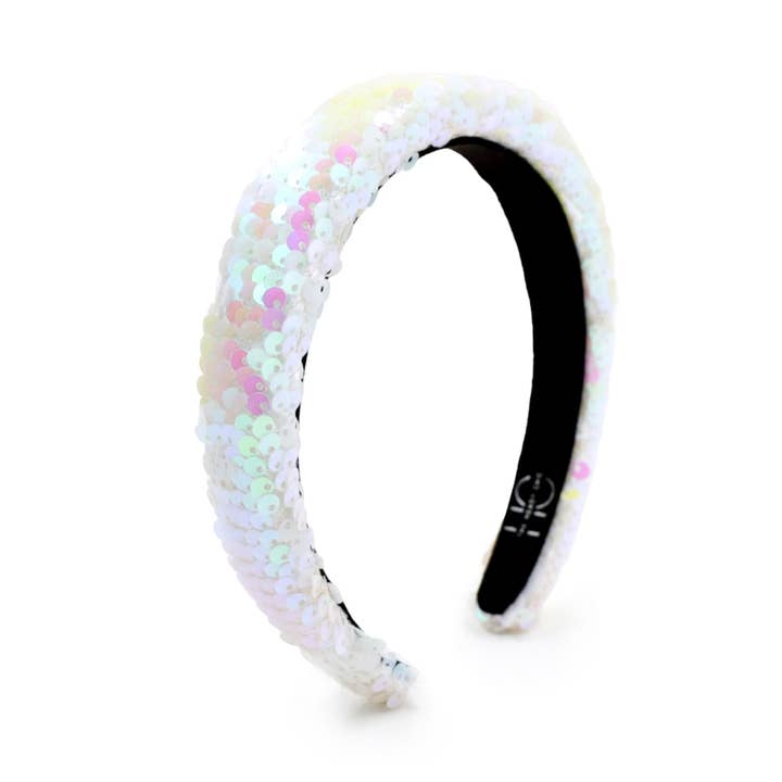 The Heady Chic - Wholesale Haarband - Kinderen - Gewatteerde hoofdband met lovertjes voor kinderen en tweenen