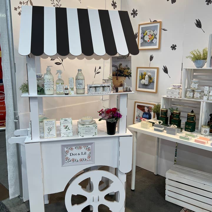 Dot & Lil - Wholesale Retailer Display Stand/Case - Cardboard display market cart - CART ONLY