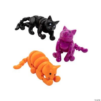 Fun Express - Wholesale Fidget Toy - Kids - ARTICULATED CAT FIDGET