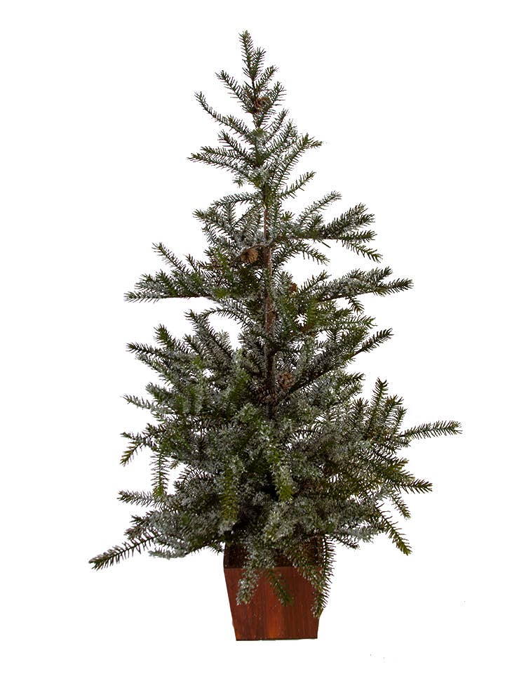 35" SNOWY SPRUCE POTTED TREE for wholesale by American Best