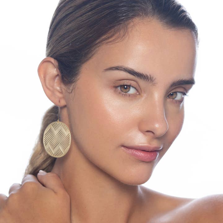 RAS - Vendita all'ingrosso Orecchini pendenti - Duna Oro Pendiente2