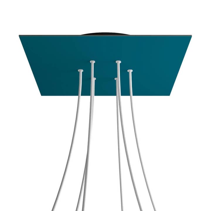 XXL roset Rose-One firkantet, 400 mm med 6 huller og 4 sidehuller for engroshandel hos LIGHTINUP S.R.L.