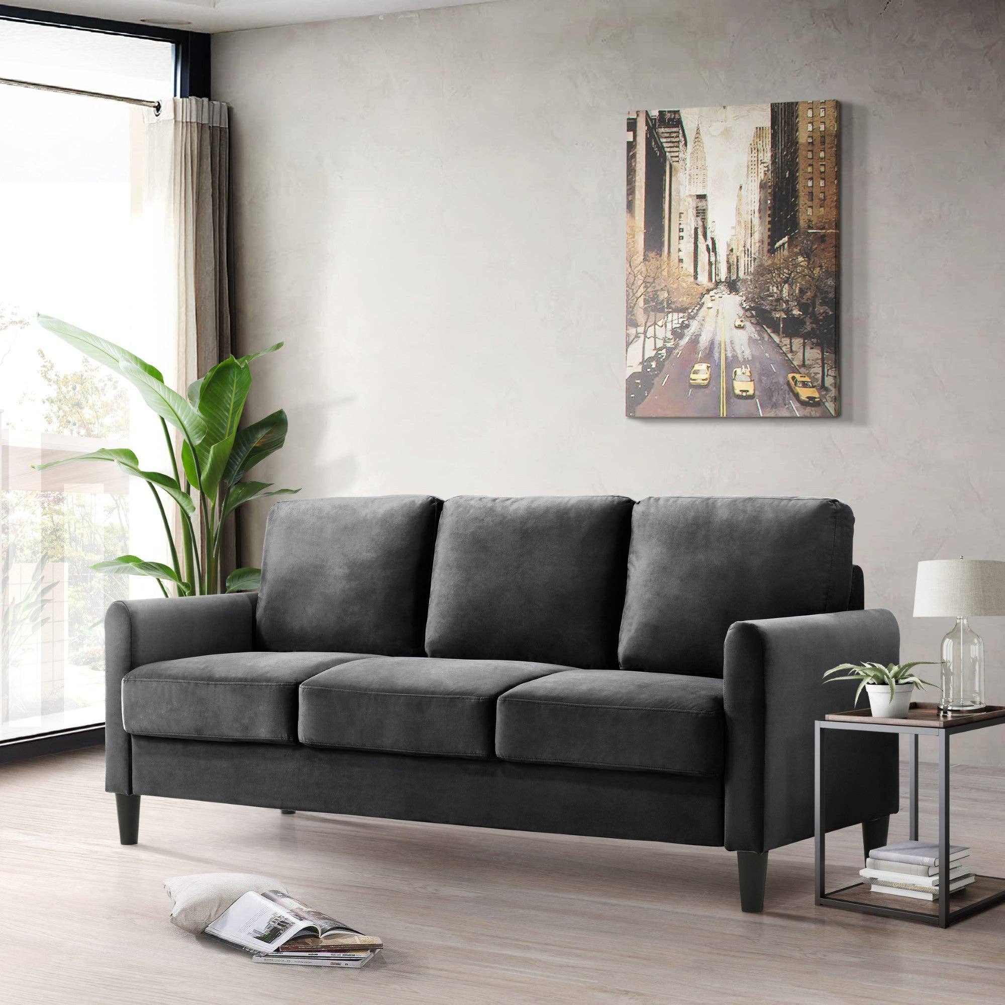 Home Design - Wholesale Sofa - Home Design Airell Velvet Arm Sofa0