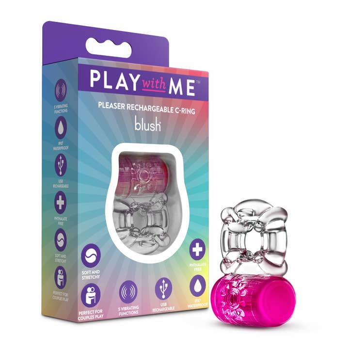 Play With Me - Pleaser Rechargeable C-Ring for wholesale by Blush
