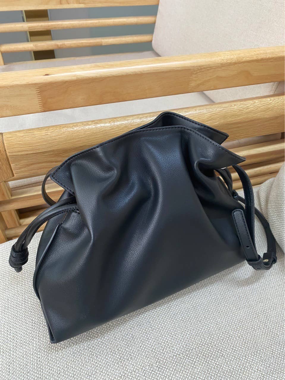 Sook Stainable - Vendita all'ingrosso Tracolla - Donna - Borsa a tracolla con coulisse in pelle genuina2