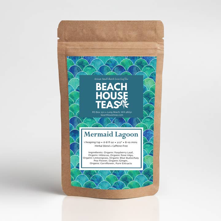 Mermaid Lagoon Artisan Loose Leaf Tea for wholesale by Beach House Teas
