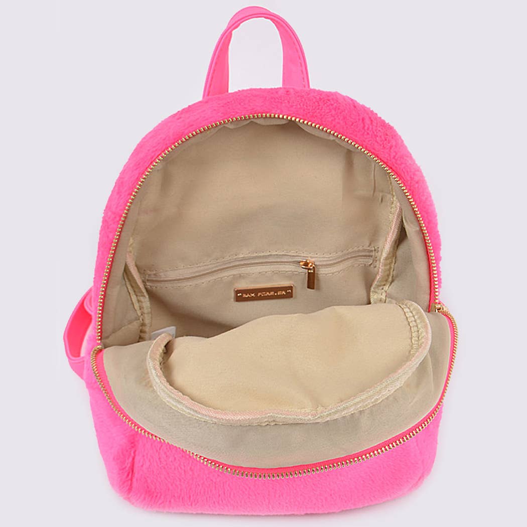 3AM BY H&D ACCESSORIES - Wholesale Backpack - Women's - Soft Fuzzy Backpack6