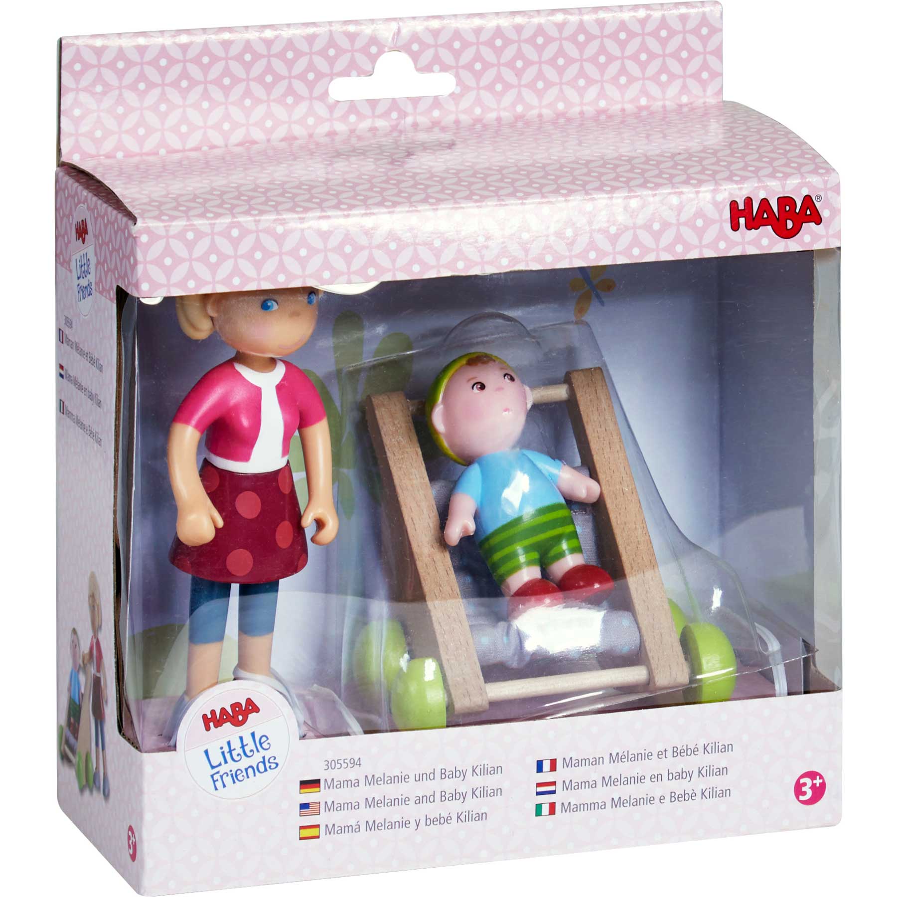 HABA USA - Wholesale Figurine Toy - Kids - Little Friends Mama Melanie and Baby Kilian Dolls2
