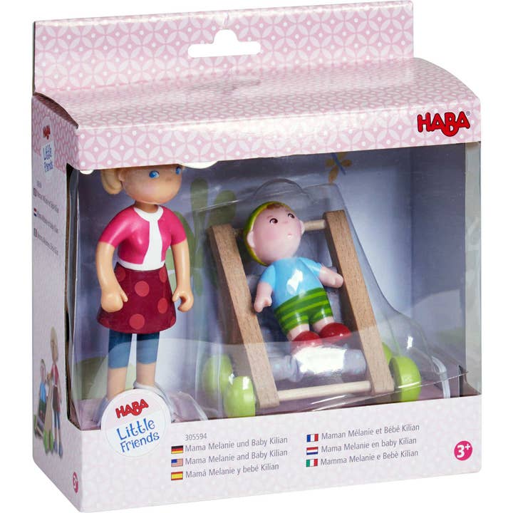 HABA USA - Wholesale Figurine Toy - Kids - Little Friends Mama Melanie and Baby Kilian Dolls2
