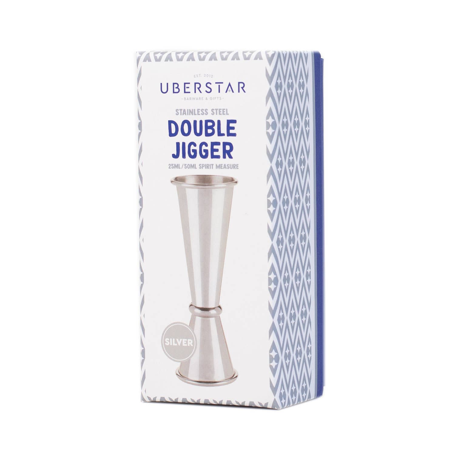 UBERSTAR - Wholesale Jigger - Double Jigger Stainless Spirit Measure 25ml/50ml - Silver2