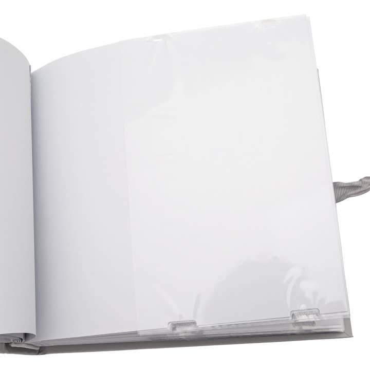 Happy Homewares – wholesale Photo album – Child & baby – Baby Shower Photo Album with Silver Plated Rattle Pram and Booties5