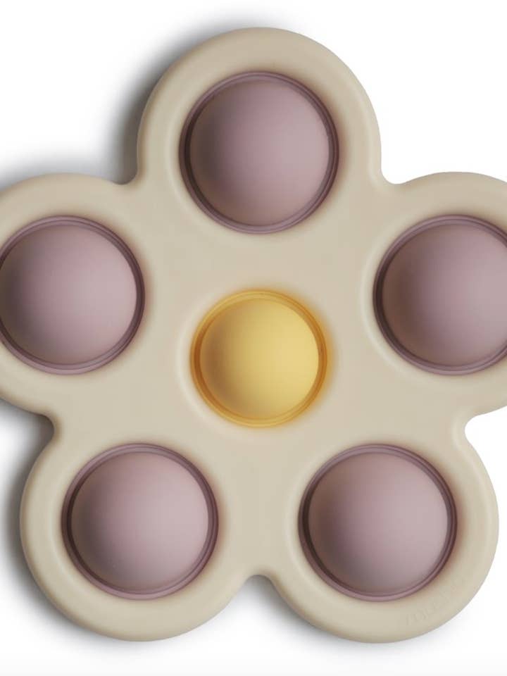 Mushie Flower Press Flower Lilac / Daffodil / Ivory for wholesale by Vonjula