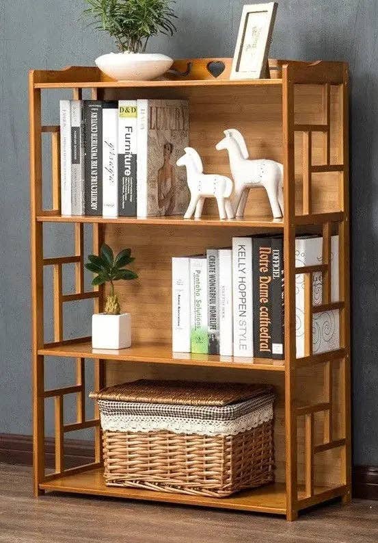 everythingbamboo - Wholesale Bookcase - Bamboo Antique Style Cabinet Book Shelf Bookcase Storage Choice Elegant BBC0114