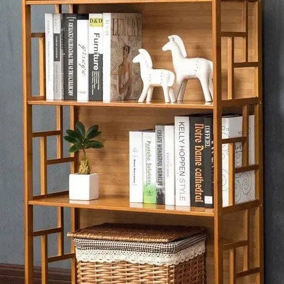 everythingbamboo - Wholesale Bookcase - Bamboo Antique Style Cabinet Book Shelf Bookcase Storage Choice Elegant BBC0114