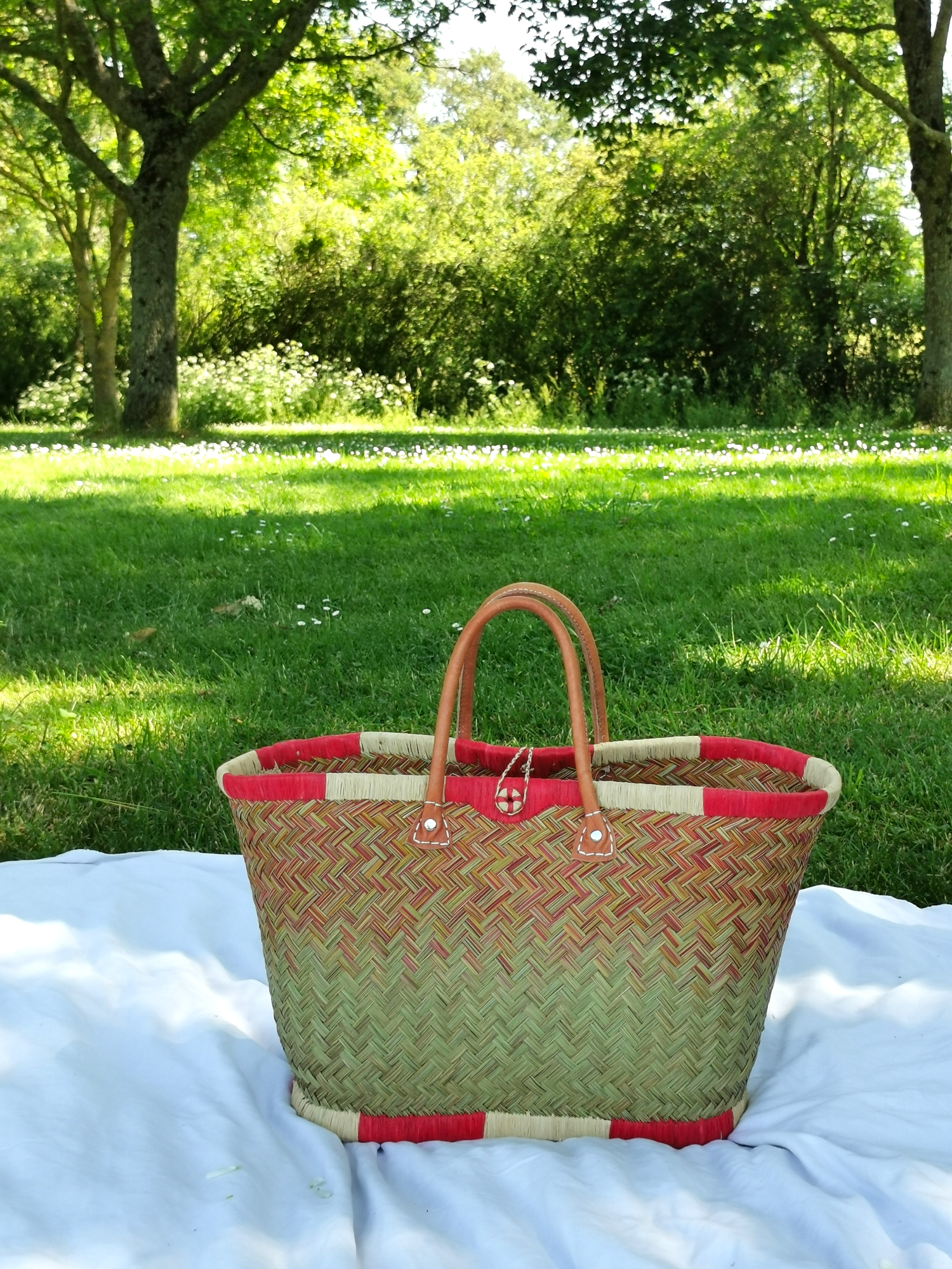 Nature et Fibre - Wholesale Grocery/Shopping Bag - Large basket, woven straw tote, large shopping bag6