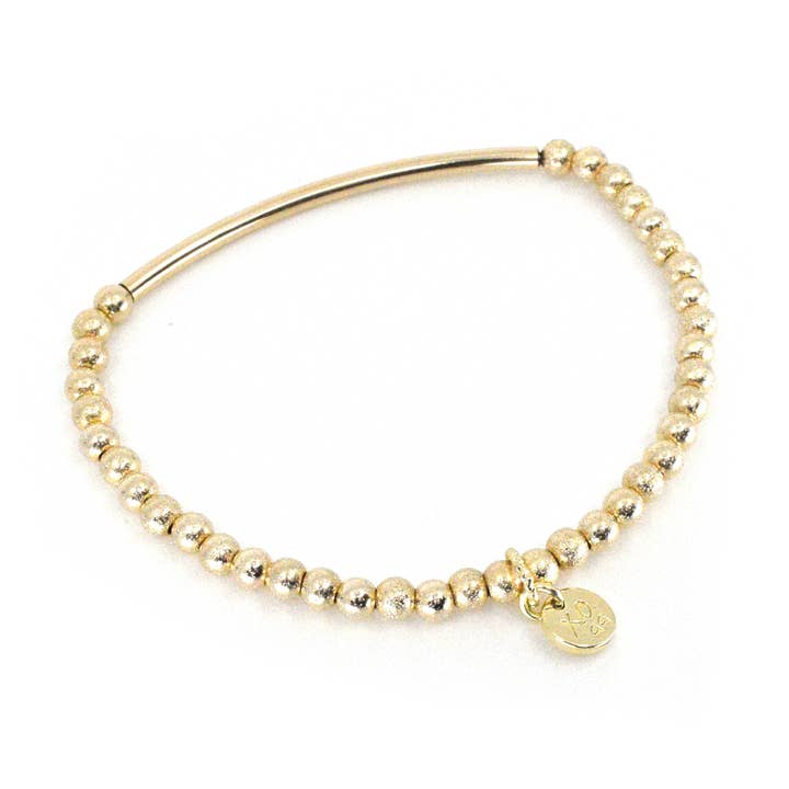 Bella Simple Gold Beaded Bracelet for wholesale by Love You More