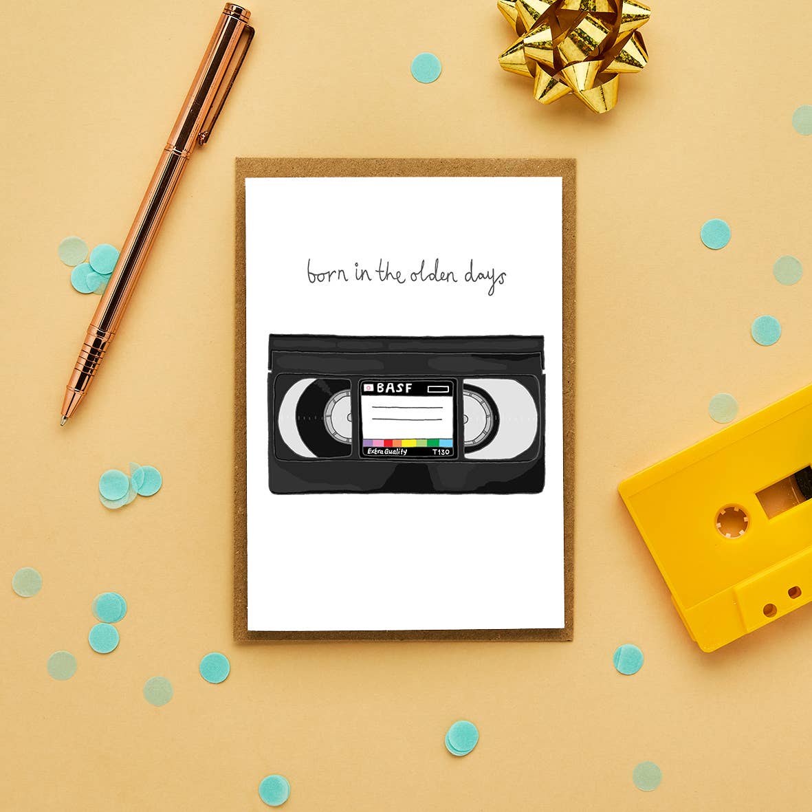 You've Got Pen On Your Face - Wholesale Birthday Card - Funny VHS Birthday Card | Retro Card for Him or Her1