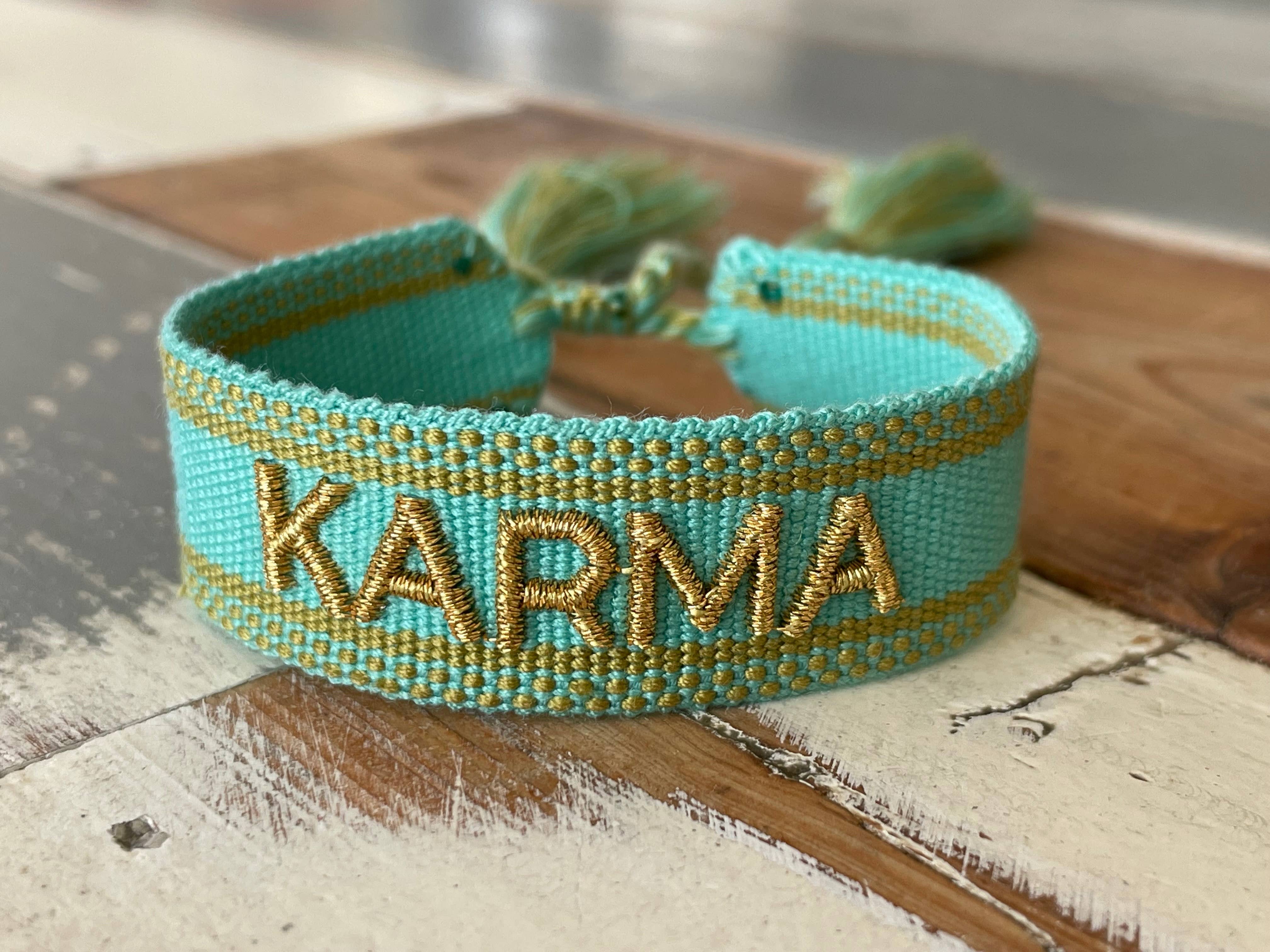 Parsley & Pepper - Wholesale Woven/Braided Bracelet - KARMA statement bracelet woven, embroidered3