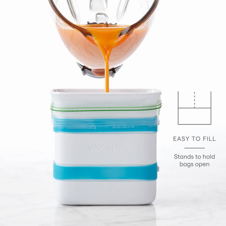 YouCopia - Wholesale Kitchen Tool/Gadget - FreezeUp™ Freezer Food Block Maker, 2 Cup, 2-Pack2