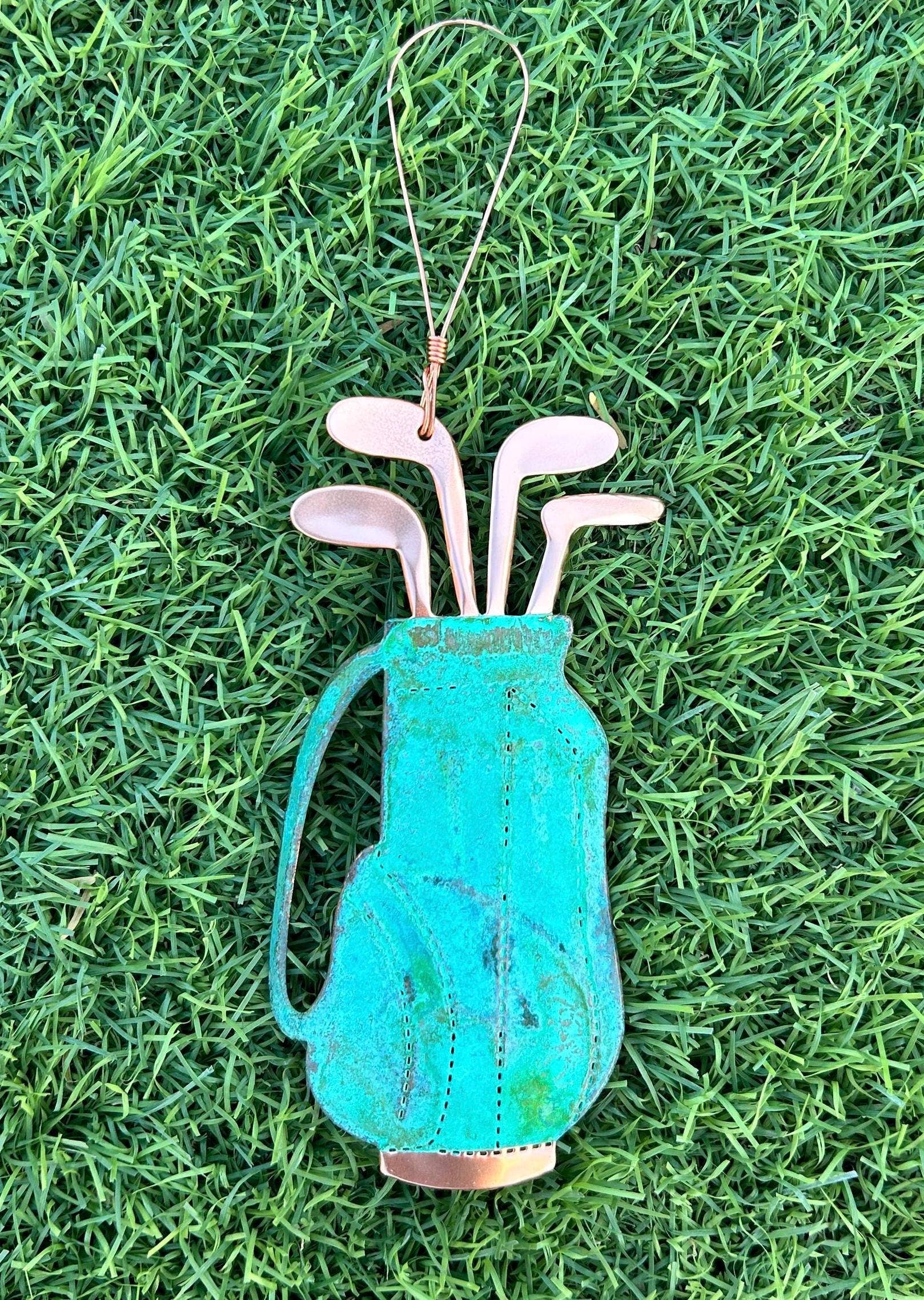 Dos Damas Designs - Wholesale Ornament - Golf Bag Copper Christmas Ornament4