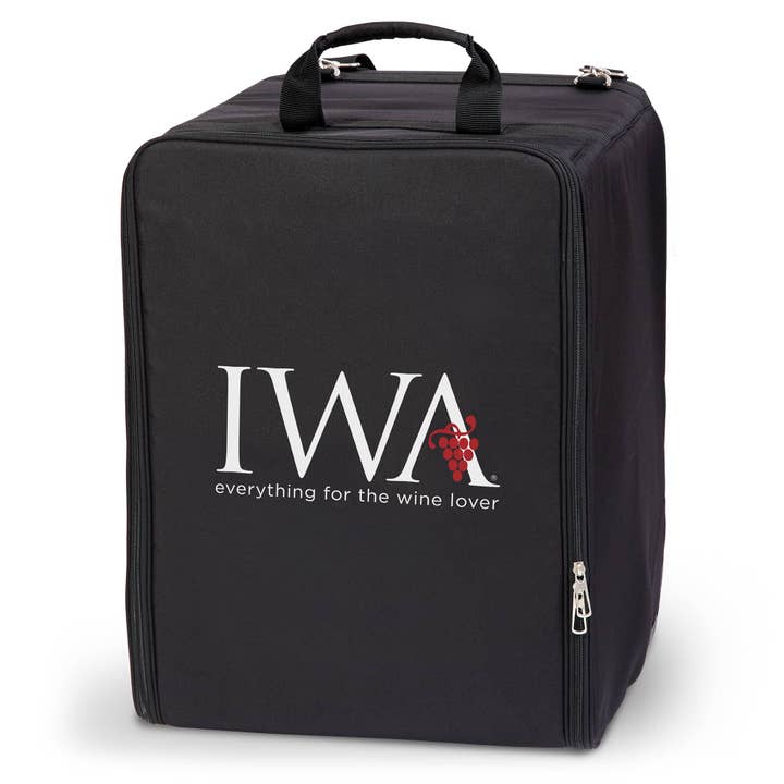 VinCase Valigia per Vino Nera #37028 per la vendita all'ingrosso da parte di IWA Wine Accessories
