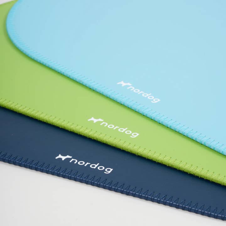 Nordog - Wholesale Pet food mat – Dog - Placemat for dog bowls (dark blue, round)4