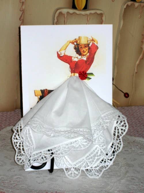 MOMENTS IN THYME - Wholesale Everyday Greeting Card - Cowgirl Keepsake Hanky Card0