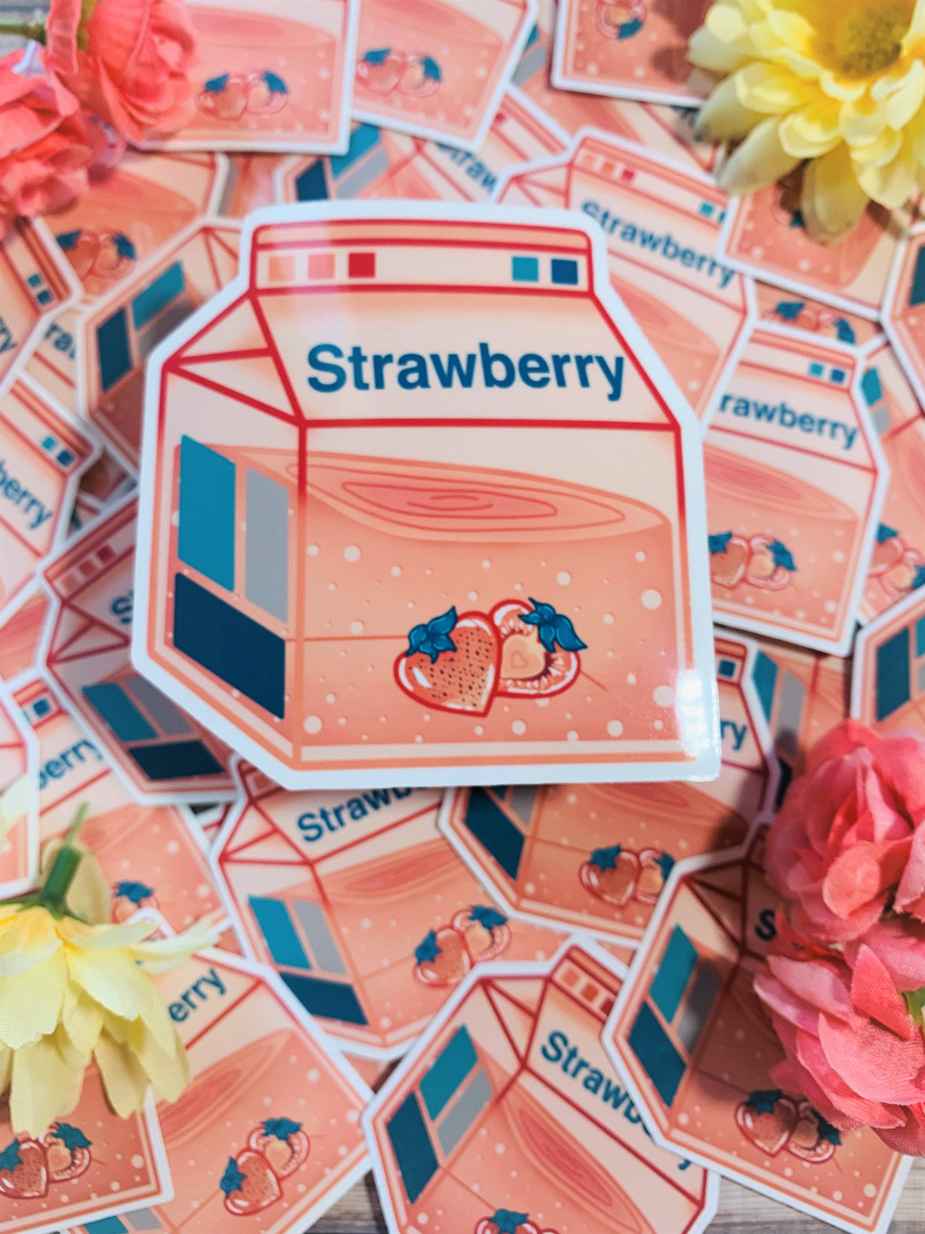 Emily Rose Creates - Venta al por mayor Pegatina - Pegatina troquelada con leche de fresa10