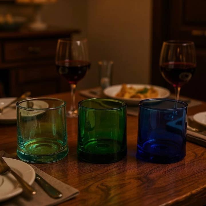 High crafty – wholesale Wine glass – Handblown Moroccan Wine Glasses – Set of 6 Cone-Shaped Glass4