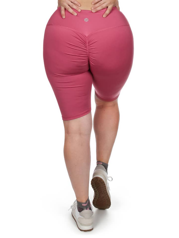 Scrunch Butt Stitch Pantalones cortos atléticos hasta la rodilla que mejoran para venta al por mayor de Infinity Classics International Inc.