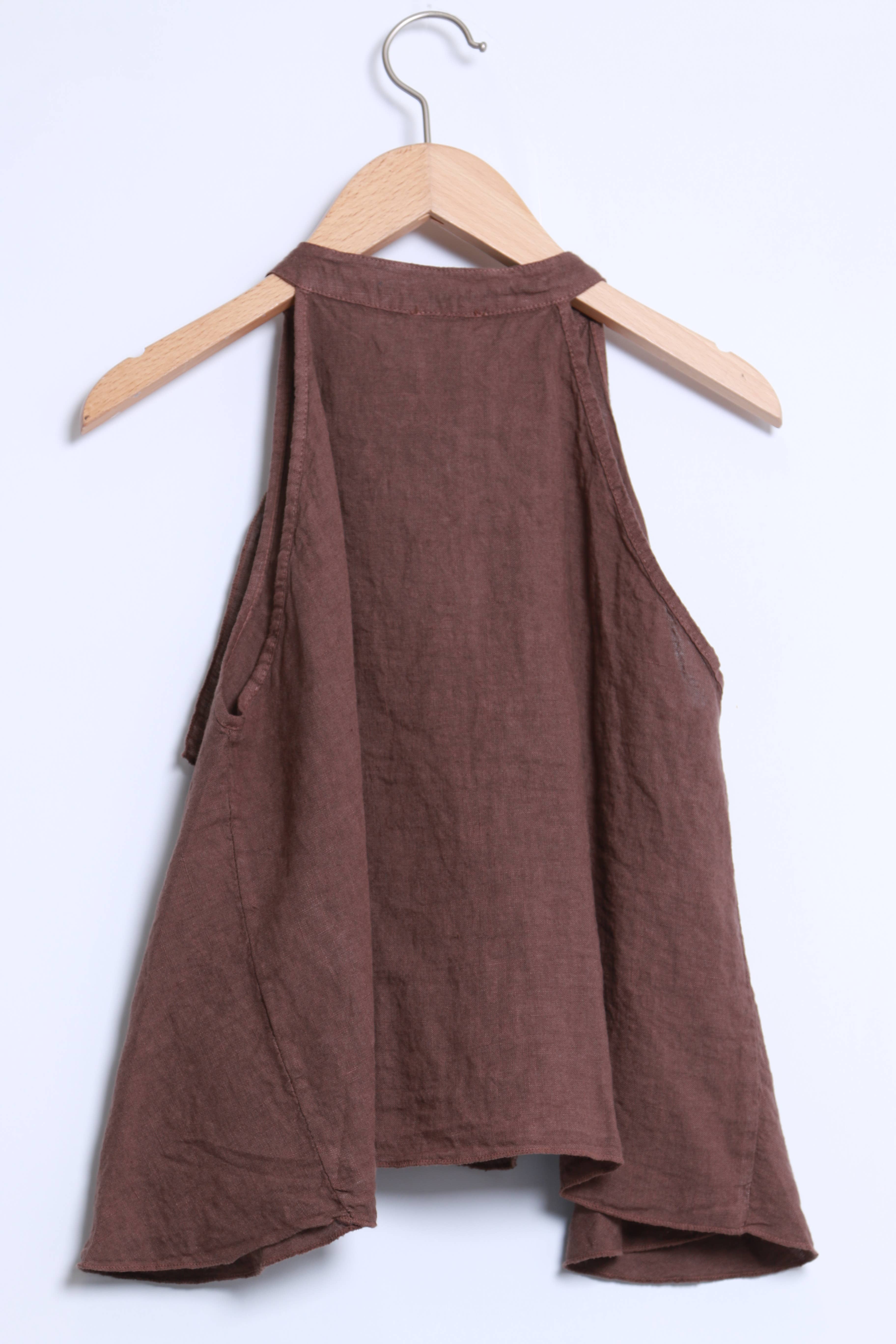 Shyloh - Wholesale Button Down Shirt - Women's - Ruffled linen top 1581911