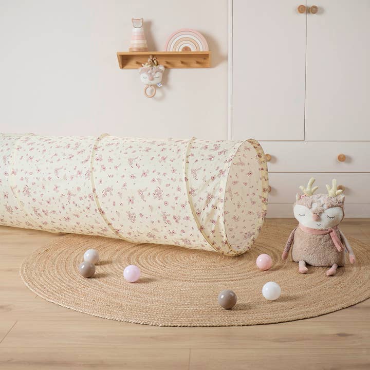 Bieco Spielwaren - Wholesale Tent - Kids - Pop Up Play Tunnel Vintage Flowers1