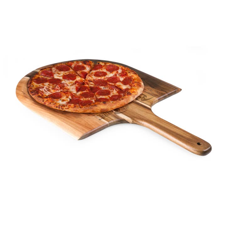 Picnic Time Family of Brands - Wholesale Pizza Wheel - Toy Story Pizza Planet - Acacia Pizza Peel Serving Paddle