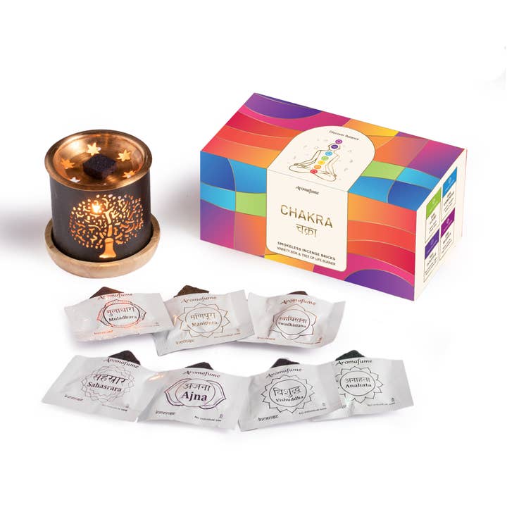 7 Chakra Incense Bricks Gift Set for wholesale by Aromafume