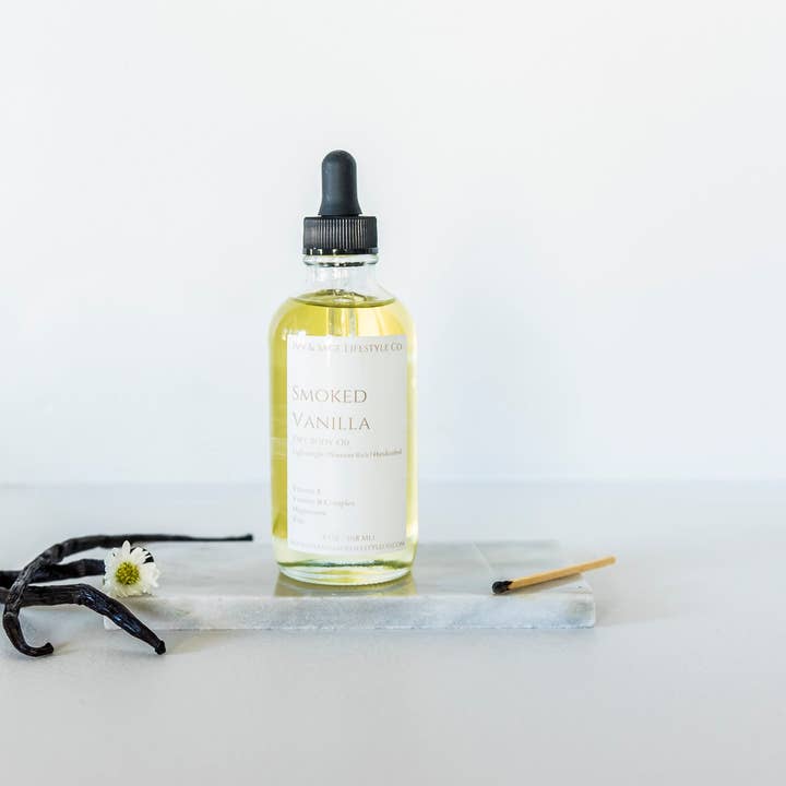 Ivy & Sage Co. - Wholesale Bath/Body Oil - Smoked Vanilla Dry Body Oil
