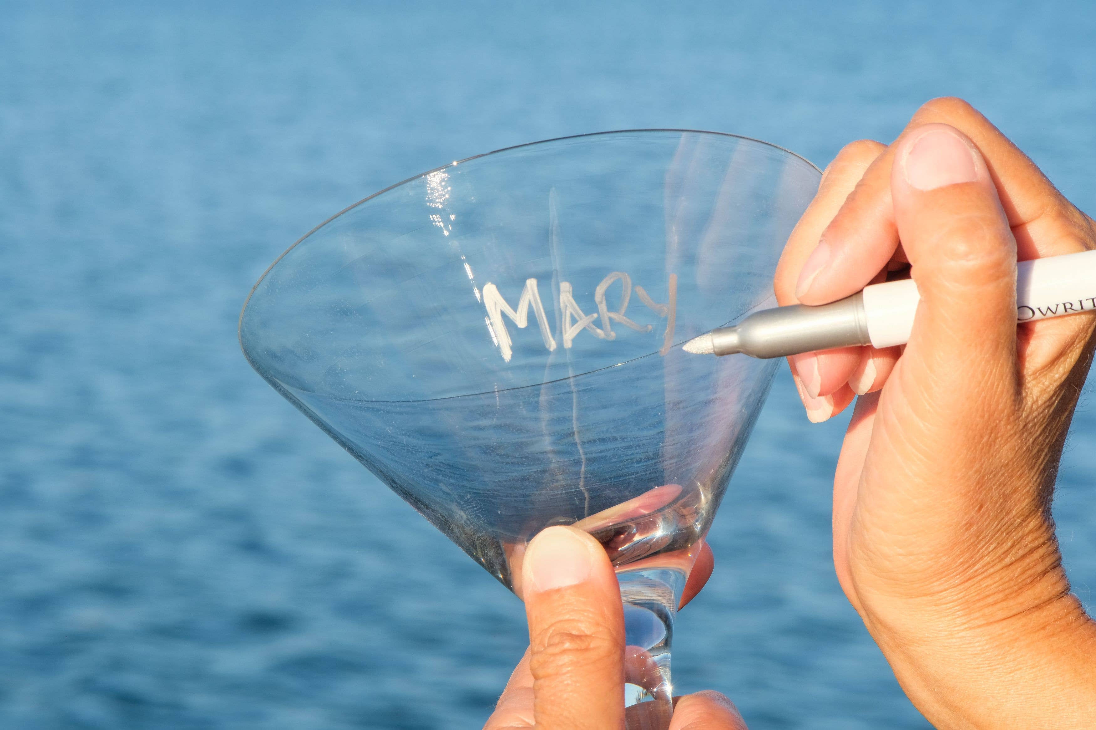 Cork Pops Inc - Vente Marqueurs - VinoWriter, identificateur de verre à vin, or et argent4