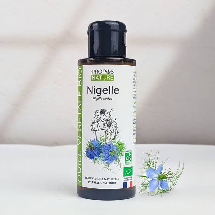 Huile de Nigelle Bio 50ml, 100ml pour la vente par Propos'Nature