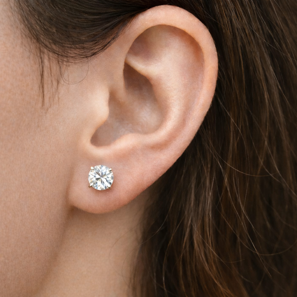 Geneve Diamond - Wholesale Knopjes/oorstekers - 1 Karaat Ct VS Diamanten Oorknoppen Echt Lab 14K Witgoud3