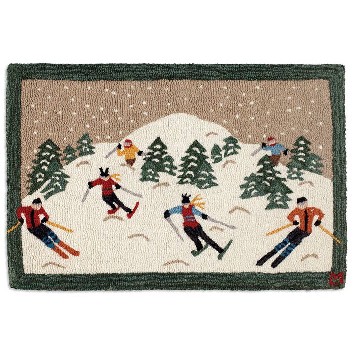 Chandler 4 Corners - Wholesale Area Rug - Ski Winter, snow, woods, decor