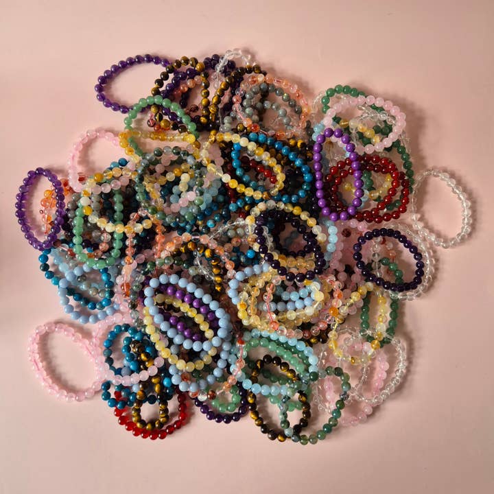 Moonlight Gemstones - Wholesale Beaded Bracelet - Gemstone Confetti Bracelet — A Colorful Scoop of Crystal Magic!