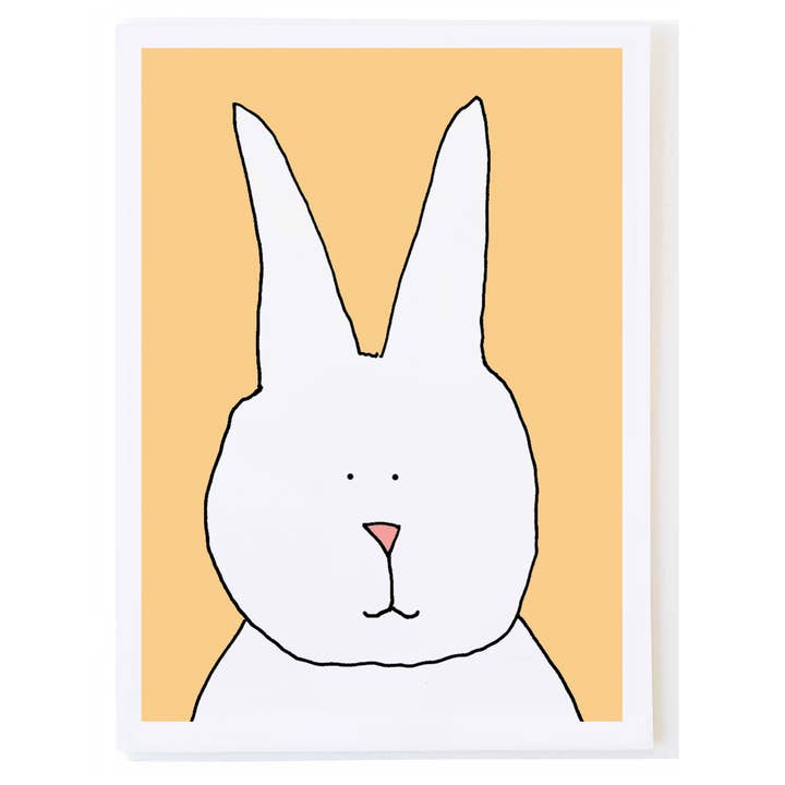 Bunny Portrait for wholesale by mollyOcards