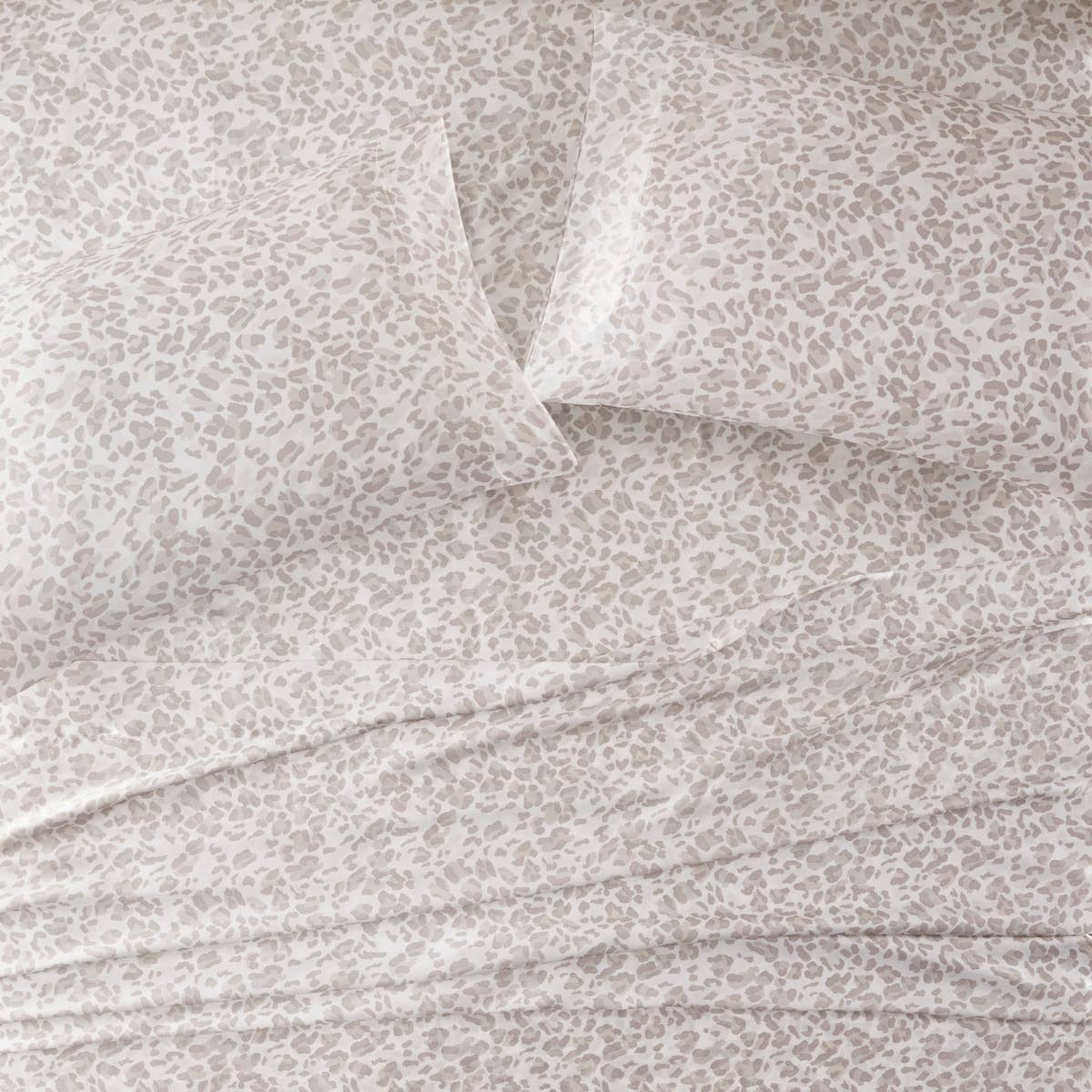 Olliix - Vente Taies/housses d'oreiller - Taies d'oreiller 2 pièces de luxe en satin, léopard taupe4