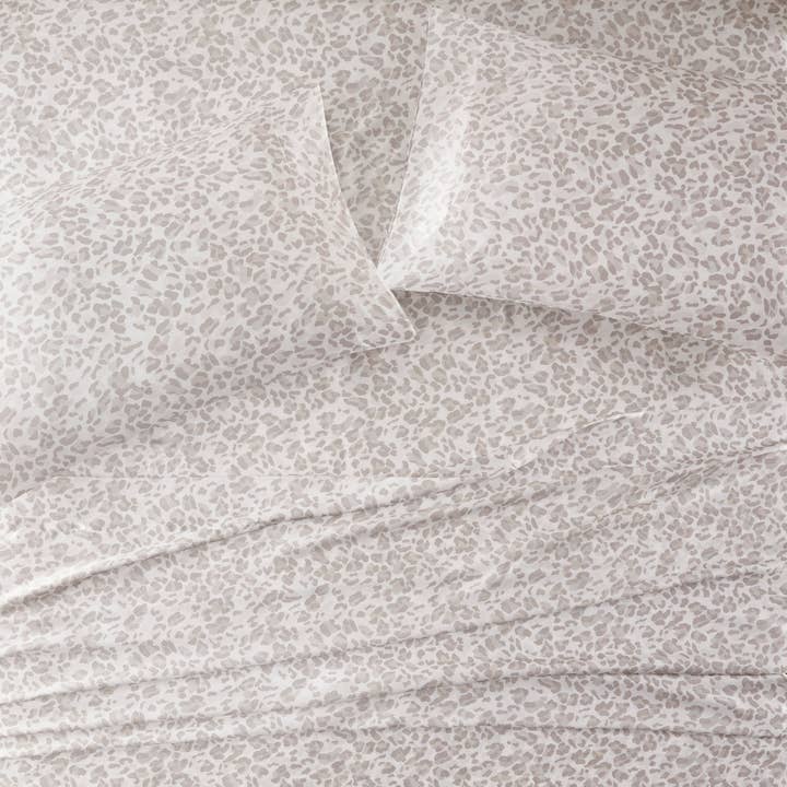 Olliix - Wholesale Bedding Pillowcase/Sham - Satin Luxury 2-Piece Pillowcases, Taupe Leopard4